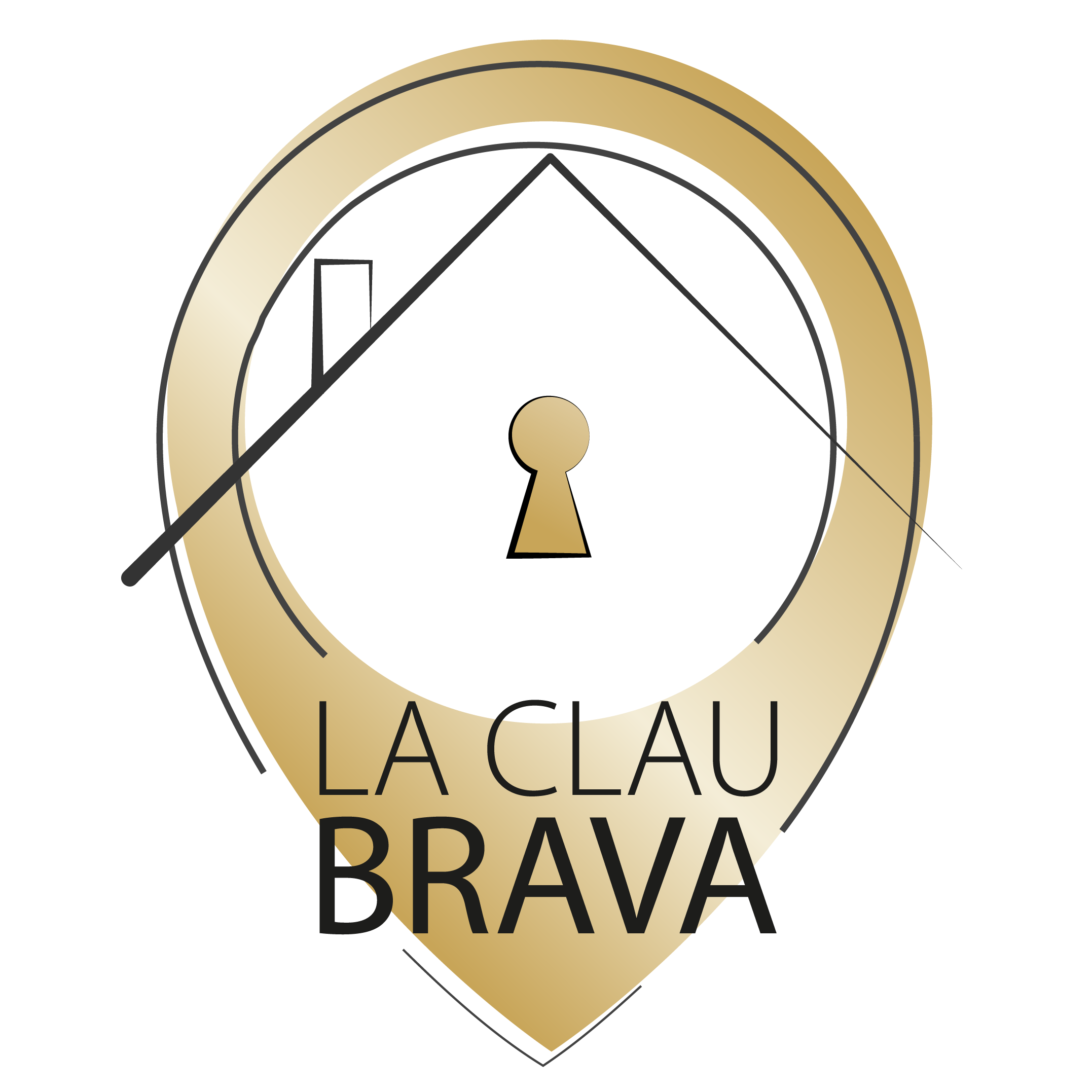 logo la clau brava dorado